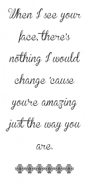 Bruno Mars - Just The Way You Are - song lyrics, song quotes, songs ...