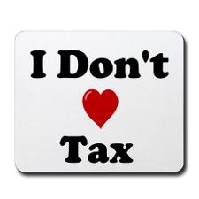 Funny Tax Accountant Gift - Dont Love Tax Mousepad for