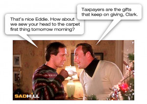 clark griswold cousin eddie christmas vacation taxpayer gift keeps ...