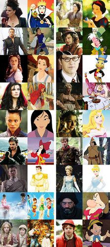 Once Upon A Time characters and Disney Counterparts More