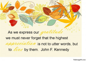 Thanksgiving Quote Wallpaper Image