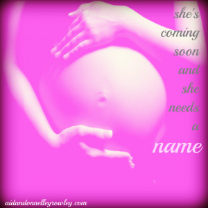 her first child, a girl, in October. In fact, she is due on my ...