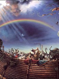inside the cloud] O good man Noah...