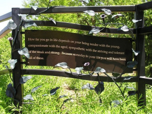 How far you go in life depends on your being tender with the young ...