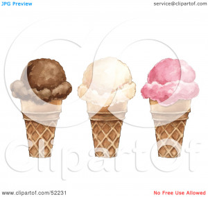 Vanilla Ice Cream Scoop Clip Art