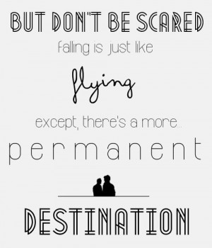 ... flying except that there's a more permanent destination. - Moriarty