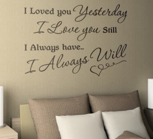 Quote over bed in master bedroom