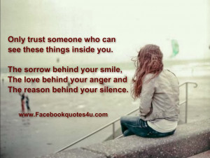 Only trust someone who can see