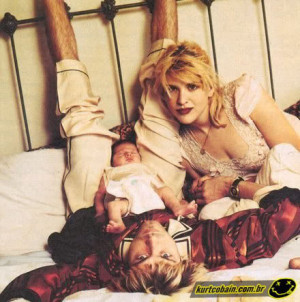 Kurt Cobain Courtney Love amp Francis Bean Image