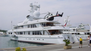 Classic motor yacht