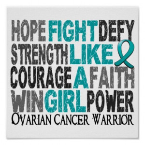 Fight Like A Girl Ovarian Cancer 23.4 Posters In our offer link above ...