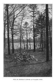 Site of Thoreau's house at Walden Pond (Photographer: Herbert Gleason ...