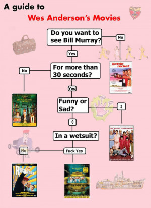 Navigate a Wes Anderson Movie Flow Chart