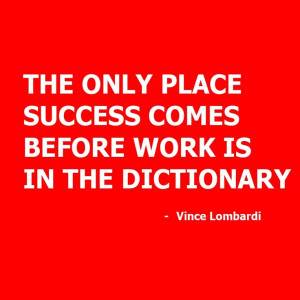 Vince Lombardi - Work and success