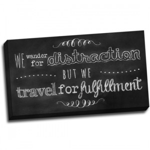 Chalk Quotes on Canvas: Travel