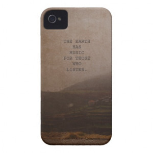 Inspirational Quotes Nature Photo Music Quote iPhone 4 Case-Mate Case