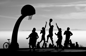 basketball,Black, white, sports wallpapers