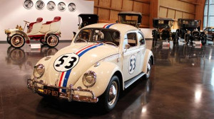 Vintage Volkswagens on display at car museum