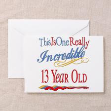 Incredible At 13 Greeting Cards (Pk of 10) for