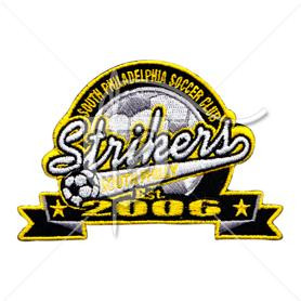 Strikers Soccer Embroidered Patch