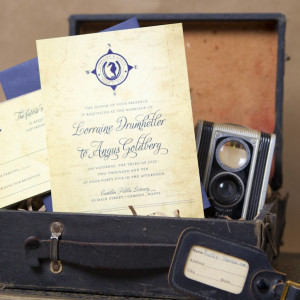 nautical wedding invitation - maine