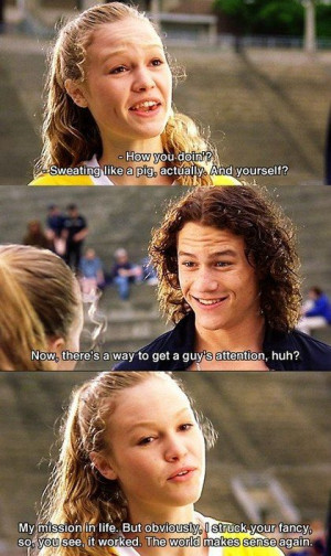 ... Heath Ledger By Sweating Like a Pig In 10 Things I Hate About You