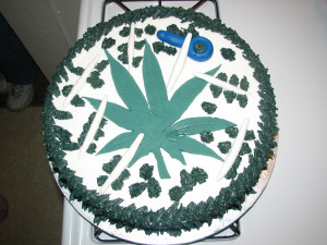 Happy Birthday Weed Cake