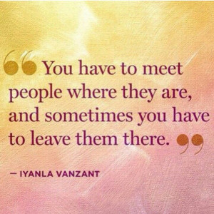 Leave them there Iyanla Vanzant