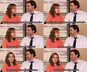 Jim and Pam. A romance made in television heaven