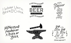 GIVEAWAY: A Framed, Hand-Drawn Beer Quotes Print [CLOSED]
