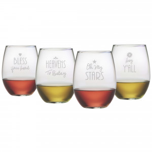 Home > Products > Southern Sayings Stemless Wine Glasses