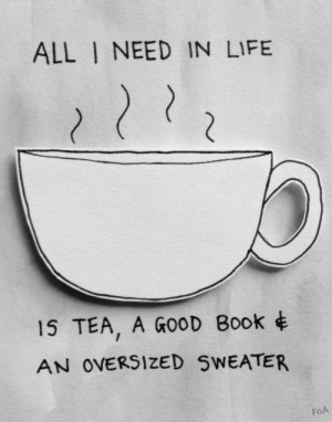 book, coffee, cute, good life, life, love, oversized sweater, quote ...