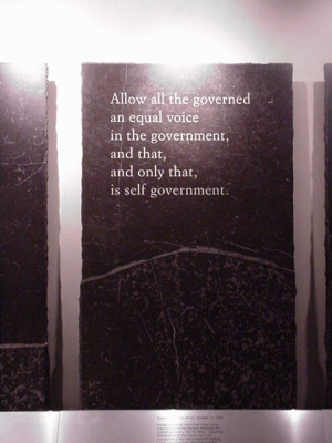 Lincoln Memorial Interior - Basement Quote 03