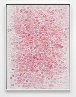 Dan Colen. Kiss, 2005. A paining with one thousand kisses. He had a ...