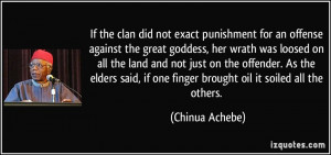 If the clan did not exact punishment for an offense against the great ...