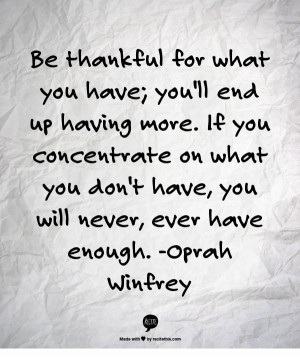 Quote about thankfulness and gratitude. Ten Things of Thankful (TToT ...