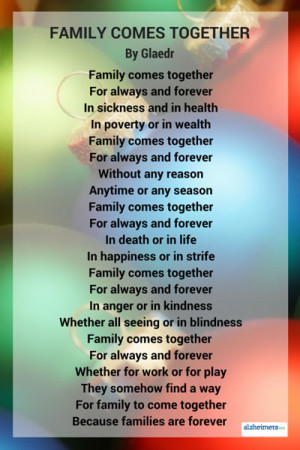 Poem: Family Comes Together