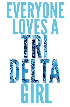 use lily pattern for tri delta, for littles :)