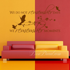 Home > Living Room > We do not remember Wall Quotes Sticker Decal