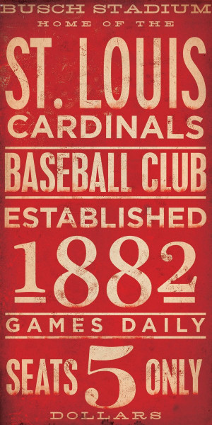 St Louis Cardinals Sign Vintage
