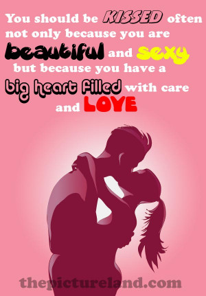 ... Cute Romantic Pics And Kiss And Sayings Kiss Images With Love Quotes