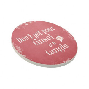 Funny Christmas Quote Beverage Coasters