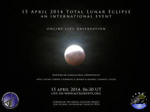 15 April 2014: Total Lunar Eclipse – live event, online!