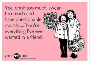 Good luck making friends in the real world! And hey, if you crash and ...