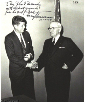 http://en.wikipedia.org/wiki/Harry_S._Truman Picture of Kennedy, then ...