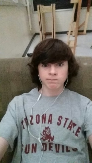 Chandler Riggs Selfie Chandler posted on Ask fm today