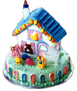 cake house 3 kg house model cake vanilla flavour mo