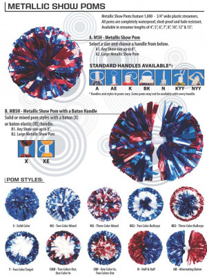 Guaranteed lowest prices on cheerleading poms.
