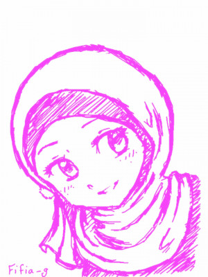 Cute Manga Muslimah Animation