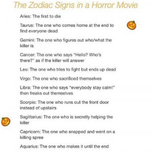 Zodiac Signs Horror Movie